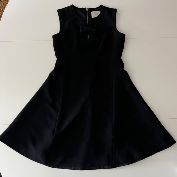 Black Kate Spade Sleeveless Party Dress with Bows - Picture 3 of 3
